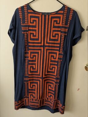 THML/Anthropology Embroidered Tunic, Size S